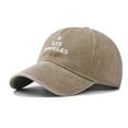 thumbnail image 4 of Alphabet Embroidery Solid Color Duck Hat Trend Personality Outdoor Print Breathable Mesh Hat, 4 of 5