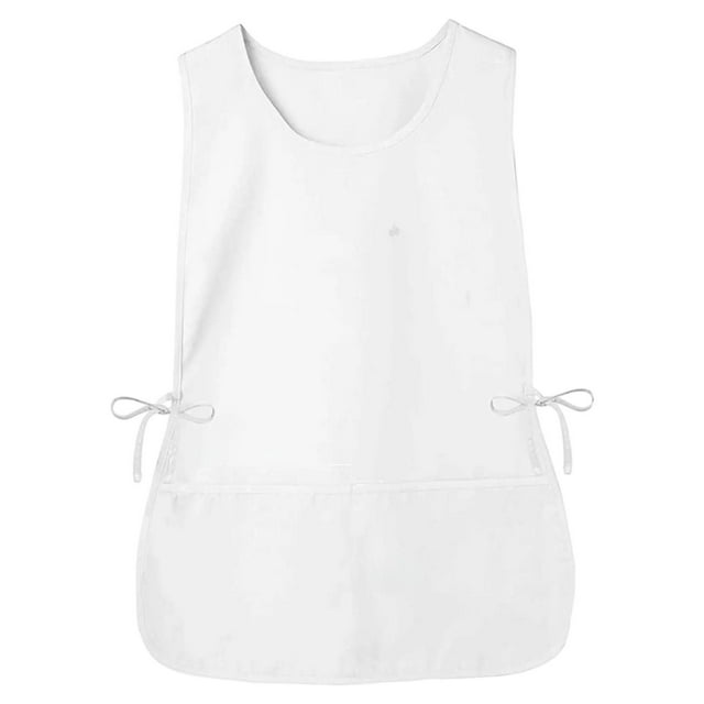 Delantal de zapatero Delantal de chef Tirantes ajustables Delantal de camarero Delantal de floristería Delantal con pechera Blanco