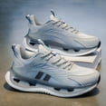 thumbnail image 5 of 1 Pair of Men's Casual Sneakers, No-tie Design, Breathable Upper with Lightweight Sole,  Casual Sports, Outdoor Sports, Training Elastic Outsole, Suitable for Teenagers' Daily Wear, Campus Style,, 5 of 9