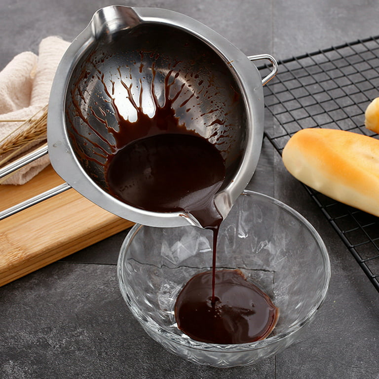 1000ML/1QT Double Boiler Chocolate Melting Pot with 2.3 QT 304 Stainless  Steel Pot, Chocolate Melting Pot with Silicone Spatula for Melting  Chocolate, Candy, Candle, Soap, Wax : : Home & Kitchen