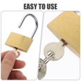 thumbnail image 2 of HLONK3pcs Garage Locks Keyed Padlock Fence Locks Copper Padlock Lock Set with Keys, 2 of 6