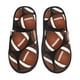 thumbnail image 1 of Fotbe Brown Football On Black Pantuflas Peludas para Mujer con Estampado, Zapatillas de Peluche, Zapatos de Invierno para Casa, Uso Interior y Exterior-Medium, 1 of 8