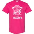 thumbnail image 3 of Inktastic Tractor Woman T-Shirt, 3 of 5