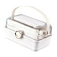 thumbnail image 2 of Caja de maquillaje plegable de escritorio, caja organizadora de suministros de primeros auxilios, estuche de maquillaje portátil impermeable, caja de, 2 of 8