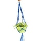 thumbnail image 1 of Maceta colgante para plantas, ideal para interiores, exteriores, techos, terrazas y balcones (azul), 1 of 6