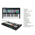 thumbnail image 3 of WORLDE Orca mini25 Controlador de teclado MIDI USB portátil de 25 teclas con, 3 of 8