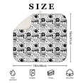 thumbnail image 4 of Football Words Pattern Dish Drying Mat for Kitchen 1 Pack, Ultra Absorbent Microfiber Dishes Drainer Mats,16"x18", 4 of 6