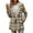 Khaki 2, variant on Wool Blend Pea Coats for Women Plaid Trench Coat Lightweight Blazer Jacket Fall Winter Classic Mid Length Peacoat