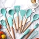 thumbnail image 5 of Utensilios de cocina de silicona antiadherente Utensilios de cocina con mango de madera Juego de utensilios para utensilios de cocina antiadherentes Namotu CPB-US-YYM810-6, 5 of 5