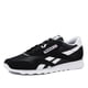 thumbnail image 1 of Zapatillas Reebok Classic Nylon para mujer casuales negras y blancas 6.5, 1 of 6