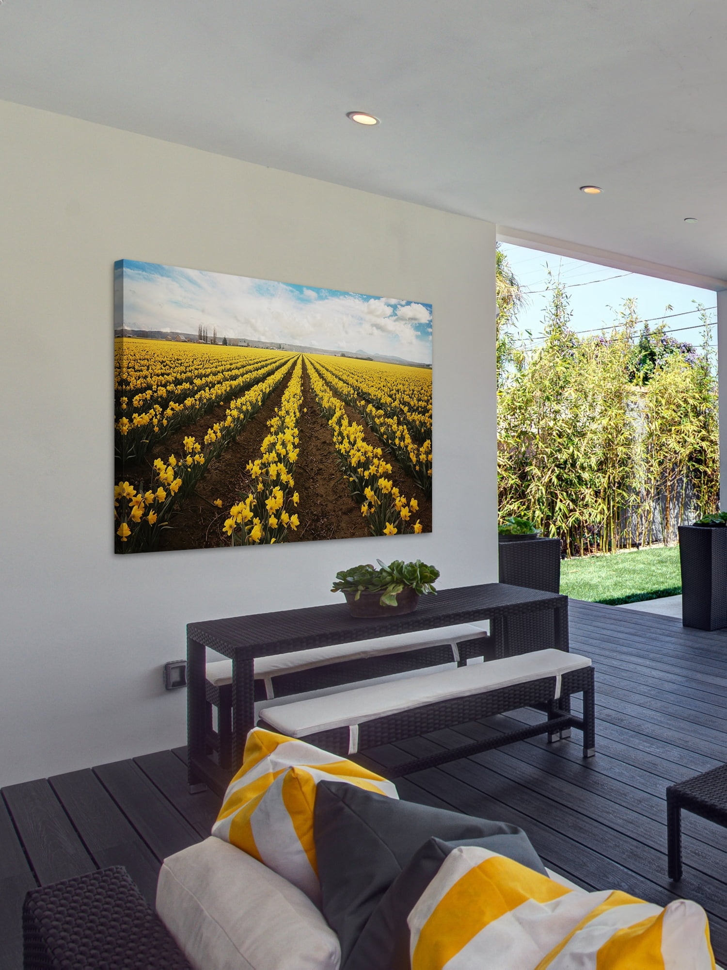 "Daffodils Forever" Painting Print on Wrapped Canvas