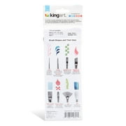 KINGART® Studio All-Purpose Art, Craft & Hobby Synthetic Paint Brushes, Set of 10