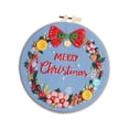 thumbnail image 1 of Kit de bordado navideño, punto de cruz, regalo de Navidad para adultos Corona navideña B, 1 of 9