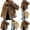 Beige, variant on 2025 Faux Fur Thick Coat for Women Long Sleeve Lapel Button Warm Jacket Casual Winter Overcoat Cardigan Outerwear