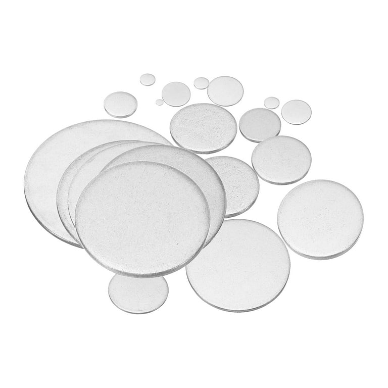 Uxcell 10mm Steel Disc, 200pcs Round Metal Stamping Blanks Tags