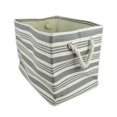 thumbnail image 1 of Design Imports CAMZ36366 17 x 12 x 12 Po Bac de Rangement Rectangle en Papier à Rayures Urbaines Gris - Grand, 1 of 1
