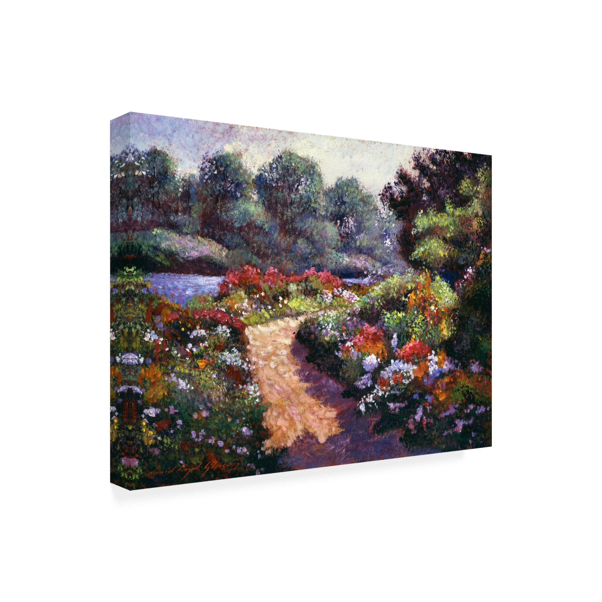 Trademark Fine Art 'Walnut River Garden' Canvas Art by David Lloyd Glover