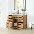 thumbnail image 4 of Gavino 42" Wood Vanity in Light Brown with Composite Stone Top no Mirror, 4 of 16