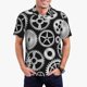 thumbnail image 1 of Balery Metallic Gears Camisa Polo de Hombre con Estampado, de Manga Corta y Tejido Medio, Camisa Tipo Golf Polo-XX-Large, 1 of 6