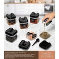 thumbnail image 3 of Shazo Airtight 6 Pc Mini Container Set + 6 Spoons, Labels & Marker - Durable Clear Plastic Food Storage Containers with Lids - Kitchen Cabinet Pantry Containers for Spices, Herbs, Coffee, Tea etc, 3 of 3
