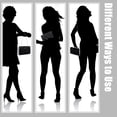 thumbnail image 4 of Conjunto de joyas Kigeli Rhinestone para noche, bolso de mano para mujer, negro, 4 of 6