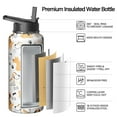 thumbnail image 2 of Paw Print Design Stainless Steel Water Bottle - Double Walled Copper Layer Technology with 360° Leakproof Seal for Sports & Outdoor use。, 2 of 6
