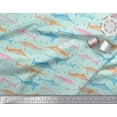 thumbnail image 2 of Soimoi Rayon Fabric Bubbles & Fish Ocean Decor Fabric Printed Yard 42 Inch Wide, 2 of 2