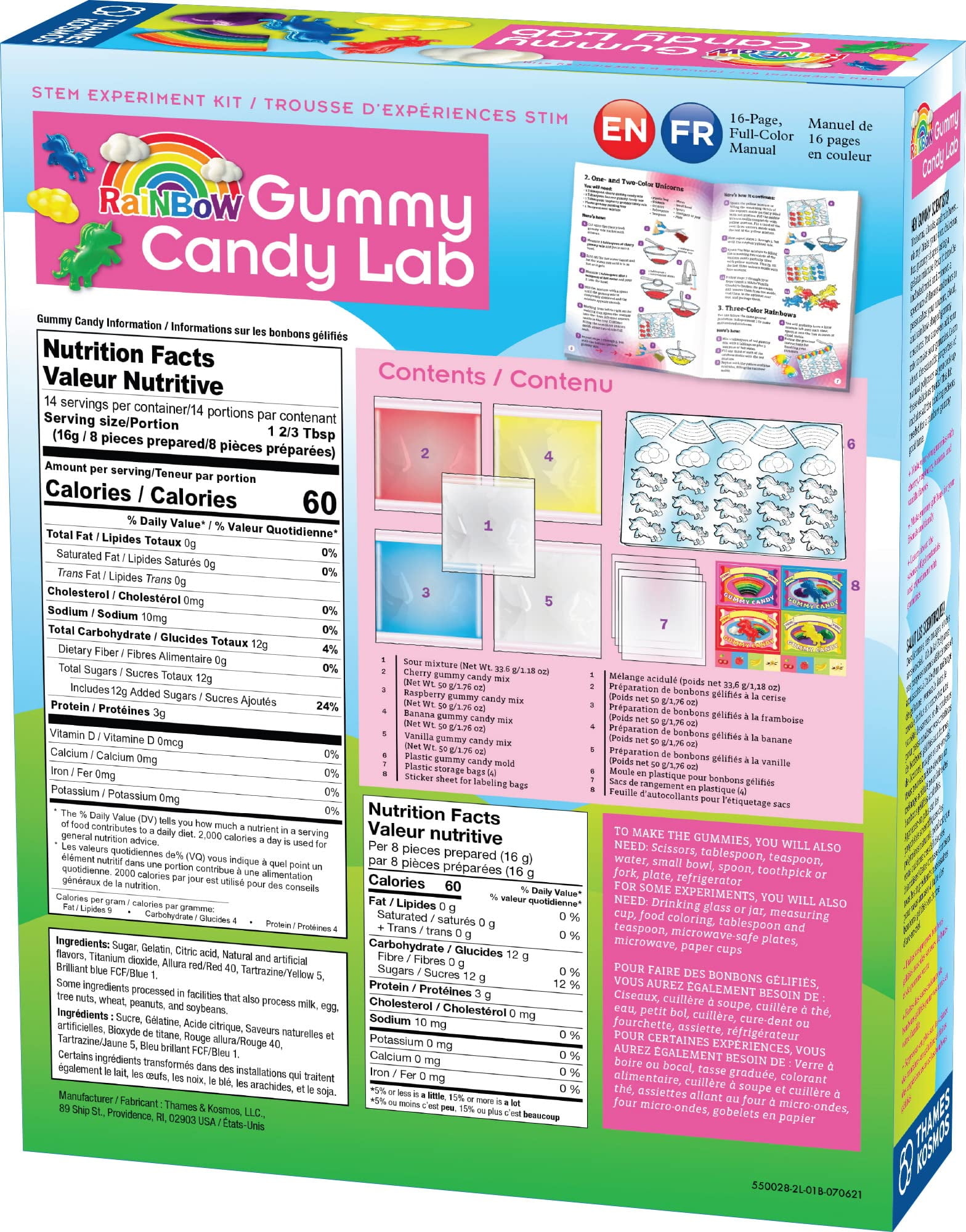 Thames & Kosmos, Rainbow Gummy Candy Lab, Ages 5+