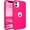 Hot Pink Design, variant on for iPhone 11 Case, Phone Case iPhone 11, Heavy Duty 2 in 1 Full Rugged Shockproof Protection Hybrid Hard PC Bumper Drop Protective Girls Women Boys Men Cute iPhone 11 Cover, Hot Pink Design
