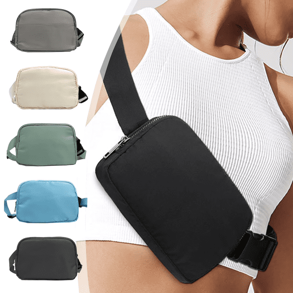 Crossbody Bags for Men and Women Adjustable Strap Fanny Pack Lightweight Waist Bag Watrerproof Chest Bag for Outdoors Sports Travel Hiking Running