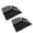 Black, variant on LAZIOEGR Gutter Downspout Connector Extensions, 3x4 Inches / 7.6x10.2 cm A Type Outlet Filter Guard, 4 Pieces, White