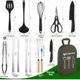 thumbnail image 5 of Camping Essentials Cookware Cooking Utensils Set - Camping Kitchen Utensils, Portable Outdoor Accessories, Stainless Steel & Silicone, Camping Gear Equipment for RV Picnic Grill, 5 of 6