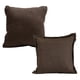 thumbnail image 1 of Set de 2 Cojines Decorativos DICASA Chocolate Cuadrado Cuadrado Grande, 1 of 6
