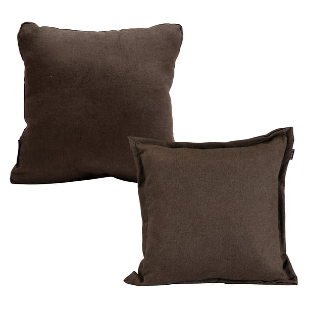 Set de 2 Cojines Decorativos DICASA Chocolate Cuadrado Cuadrado Grande
