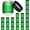 Green Frosted, variant on 4 oz Glass Jars with Lids, Large Empty Jars, Airtight Cosmetic Containers for Candle Making, Lotions, Ointments, Bulk Storage, DIY Crafts (24 Pack, Clear Frosted)