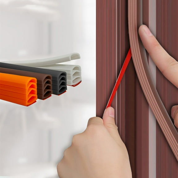 Dianli 20ft Flexible Self-Adhesive Wall Trim Molding, Peel & Stick Rubber Caulk Strip for Backsplash, Corners, Baseboards, Easy Install, Black/Brown/Orange/White