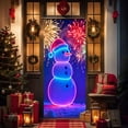thumbnail image 3 of OEFNTAC Christmas Door Cover Polyester Tapestry Hanging Door Wrap Decoration Easy Install Holiday Party Entryway Merry Christmas Winter Door Decor Foldable Reusable Classroom 35x71in, 3 of 9