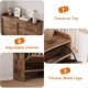 thumbnail image 4 of QinaQin Gabinete zapatero abatible, organizador de madera con repisa ajustable, diseño oculto y ahorrador de espacio para entrada o pasillo, 4 of 7