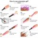 thumbnail image 2 of Juego de uñas de gel de extensión kit de gel de uñas seguro profesional fácil de usar para uso doméstico para niñas ANGGREK Otros, 2 of 6
