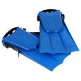 thumbnail image 4 of MERRYHAPY Short Blades Swim Flippers 1 Pair Blue Rubber with Ankle Protection Non-Slip Bottom 30X16.5CM for Adults, 4 of 8