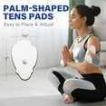 thumbnail image 3 of TENS Unit Replacement Pads, 22PCS Reusable Self-Adhesive Snap Electrodes for TENS/EMS Massager Using 3.5mm Button Lead Wires, 3 of 6