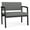 Asteroid, variant on Lesro Lenox Steel Fabric Bariatric Waiting Room Guest Chair in Black/Open House Navy