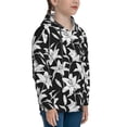 thumbnail image 3 of Cauagu Lilies Flowers for Youth Pullover Hoodie Sweatshirts Hoodie Sweatshirt Aautumn Long-Sleeve Pullover Casual Hooded Sweatshirt for Youth-Medium, 3 of 6