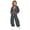 D416/Dark Gray, variant on Afdoent Girls Sweatsuit Sets Stylish Solid Color Hoodie And Wide Leg Sweatpants Casual Two Piece Outfit For Everyday Play And Comfort 8-9 Years