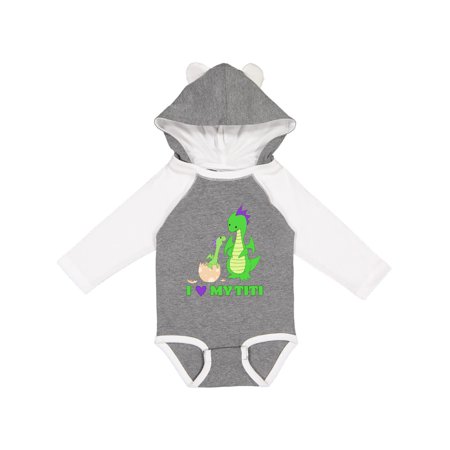

Inktastic I Love My Titi Gift Baby Boy or Baby Girl Long Sleeve Bodysuit