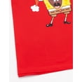 thumbnail image 4 of SpongeBob SquarePants T-Shirt Rouge à Manches Courtes pour Hommes, 4 of 7