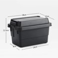 thumbnail image 3 of Portable Camping Carrying Case 1.1L Dustproof for Cooking Traveling Grocery (Black), 3 of 6