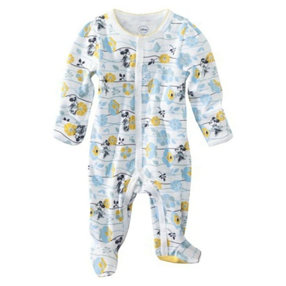 Disney Minnie Mouse Infant Girls Snap Front Sleep and Play Newborn