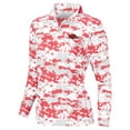 thumbnail image 2 of Women's Cardinal Arkansas Razorbacks Digital Camo Performance Quarter-Zip Pullover Jacket, 2 of 3