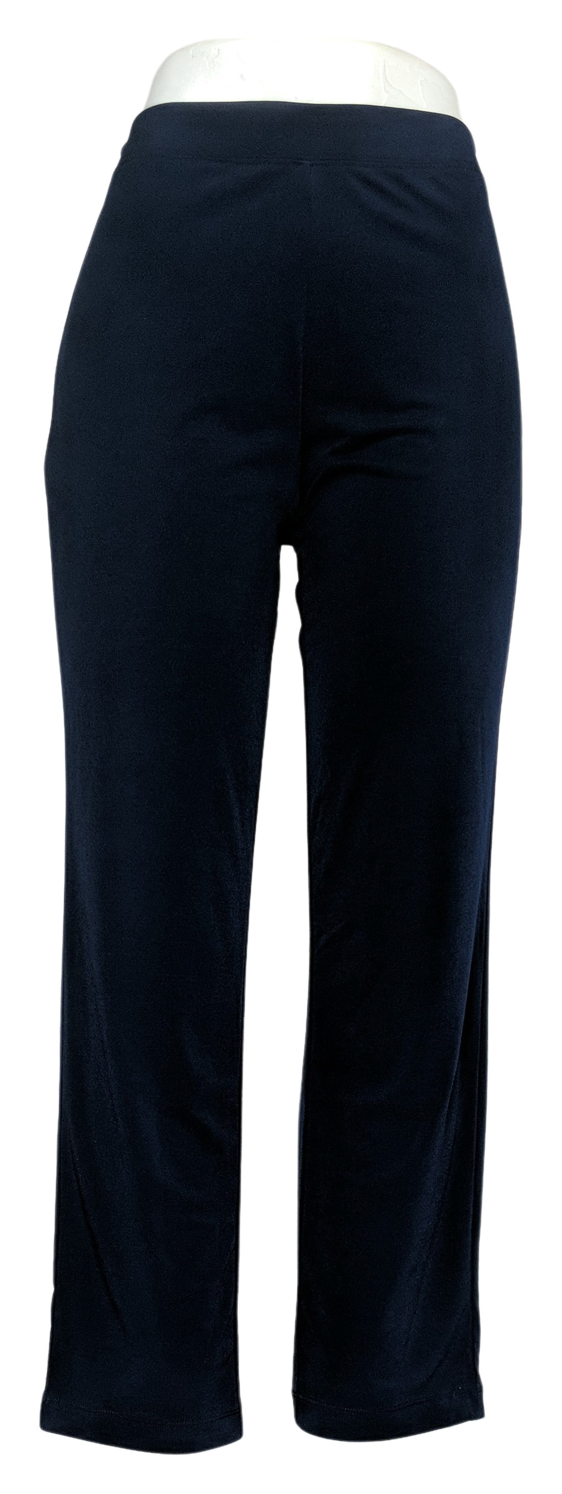 Susan Graver Women's Petite Pants PXS Essentials Liquid Knit Blue